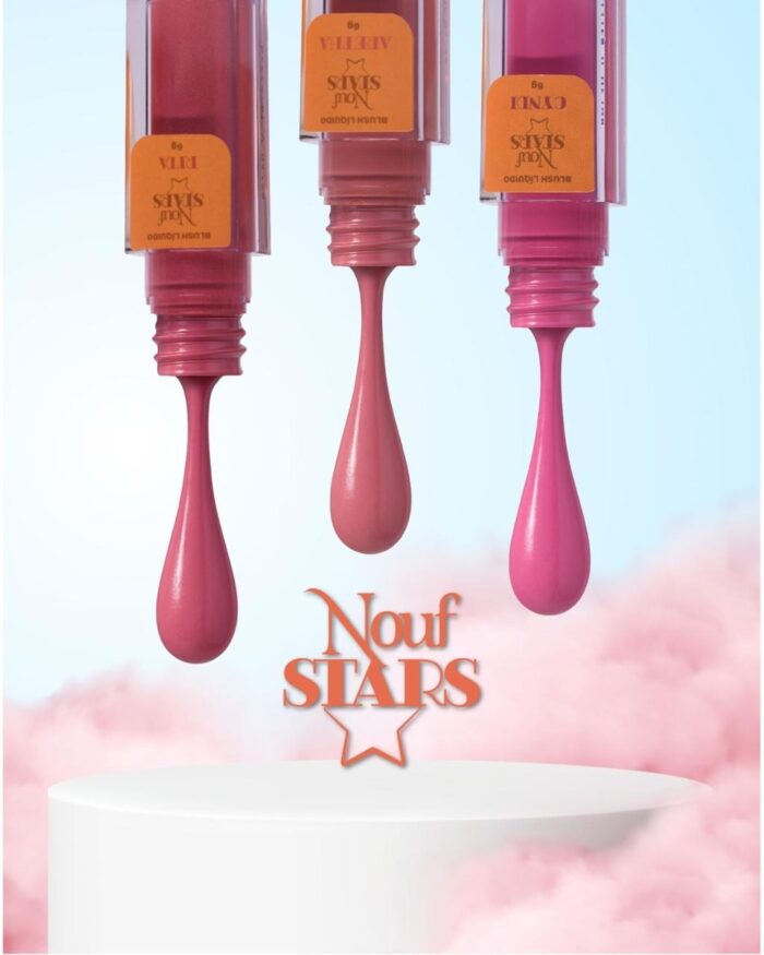 Combo Blush Líquido - As 3 cores da coleção Nouf Stars!